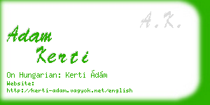 adam kerti business card